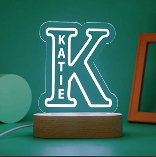 Personalized LED Crystal Alpahbet can customise with your Name and Alpahbet Size-30 X 30 cm (Lamp Width Depends on Alphabet Shape)